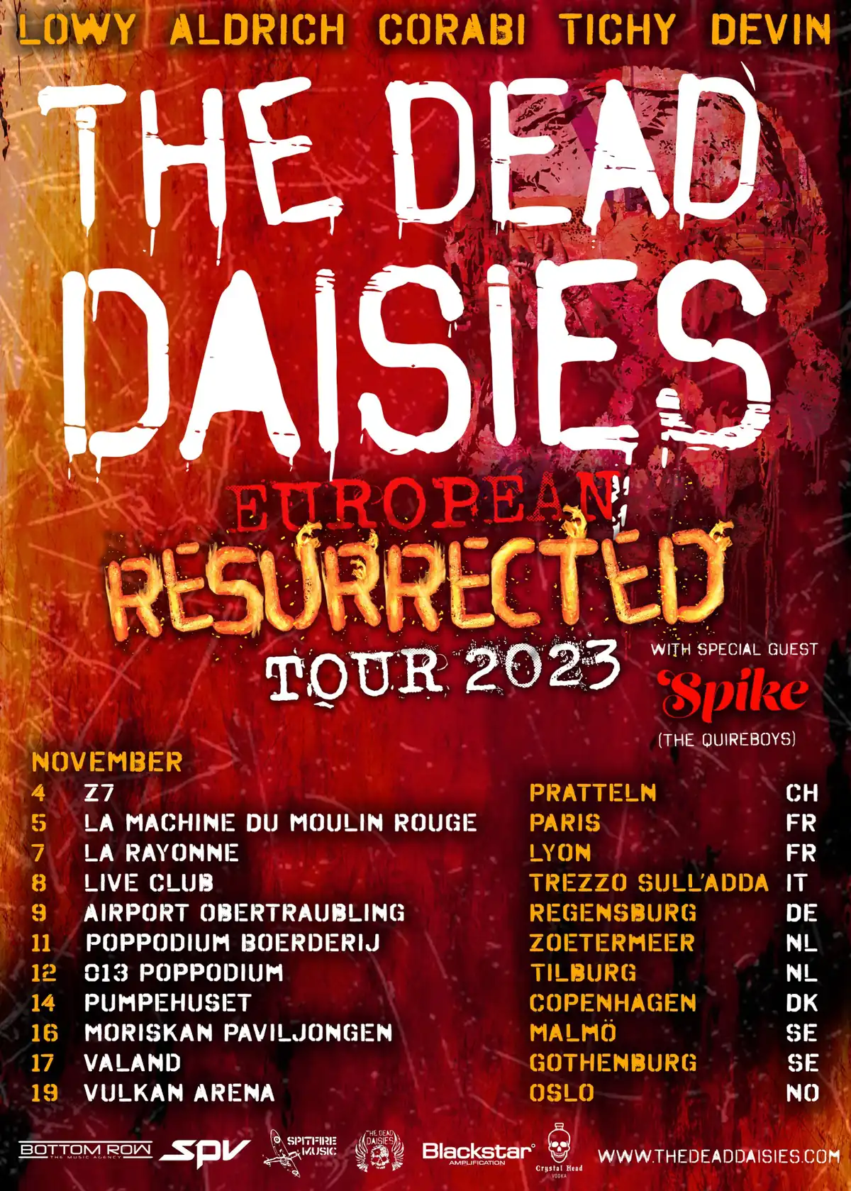 Doug Aldrich - The Dead Daisies Tour Nov-2023
