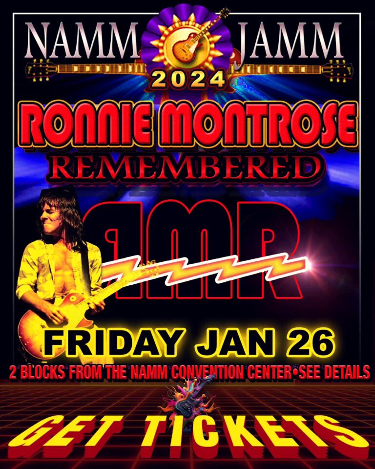 2024 RONNIE MONTROSE Remembered NAMM JAMM Burning Rain net